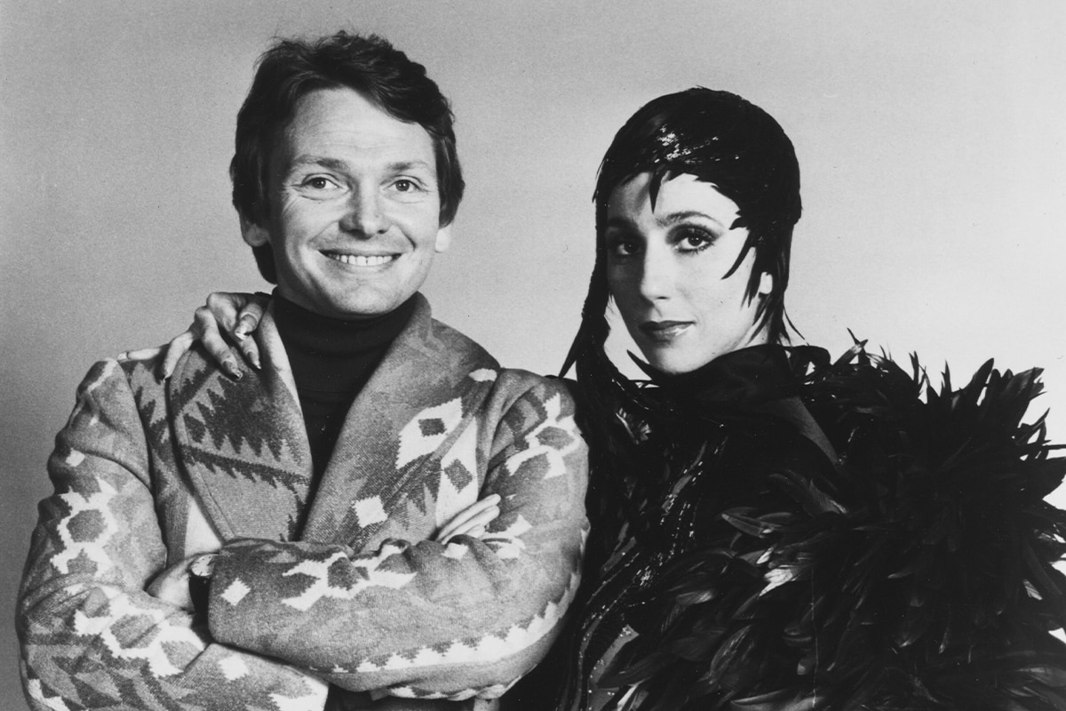 bob machie with cher 1975